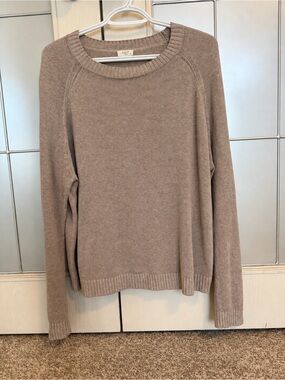 NAIF Taupe Crewneck Sweater